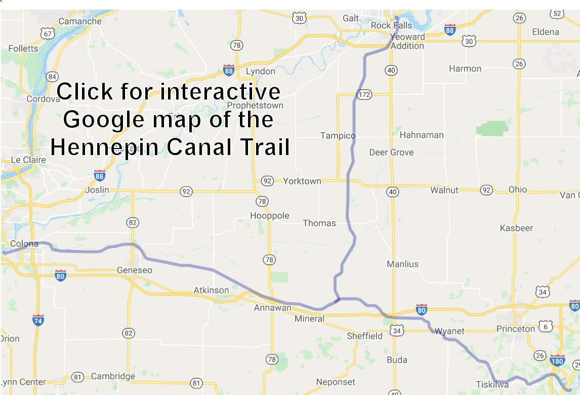 Hennepin Canal Trail map